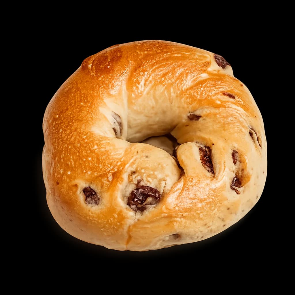 بيجل بالقرفة والزبيب