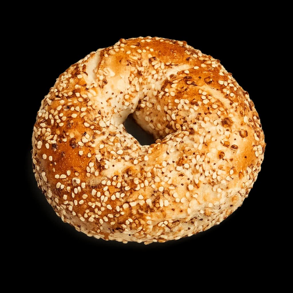 بيجل قمح كامل كل شي