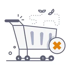 عربة التسوق فارغة